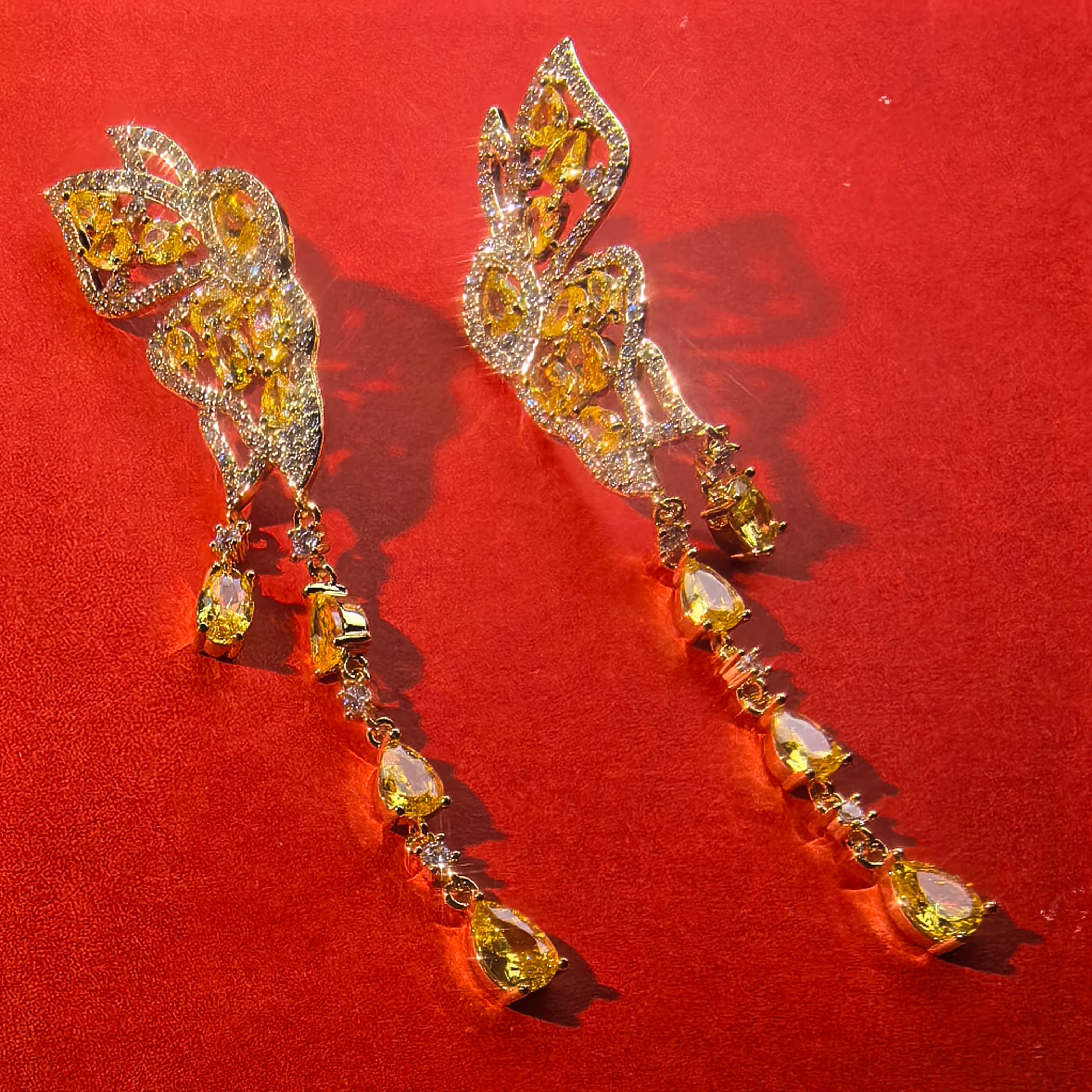 Gorgeous Zircon Earrings- Butterfly