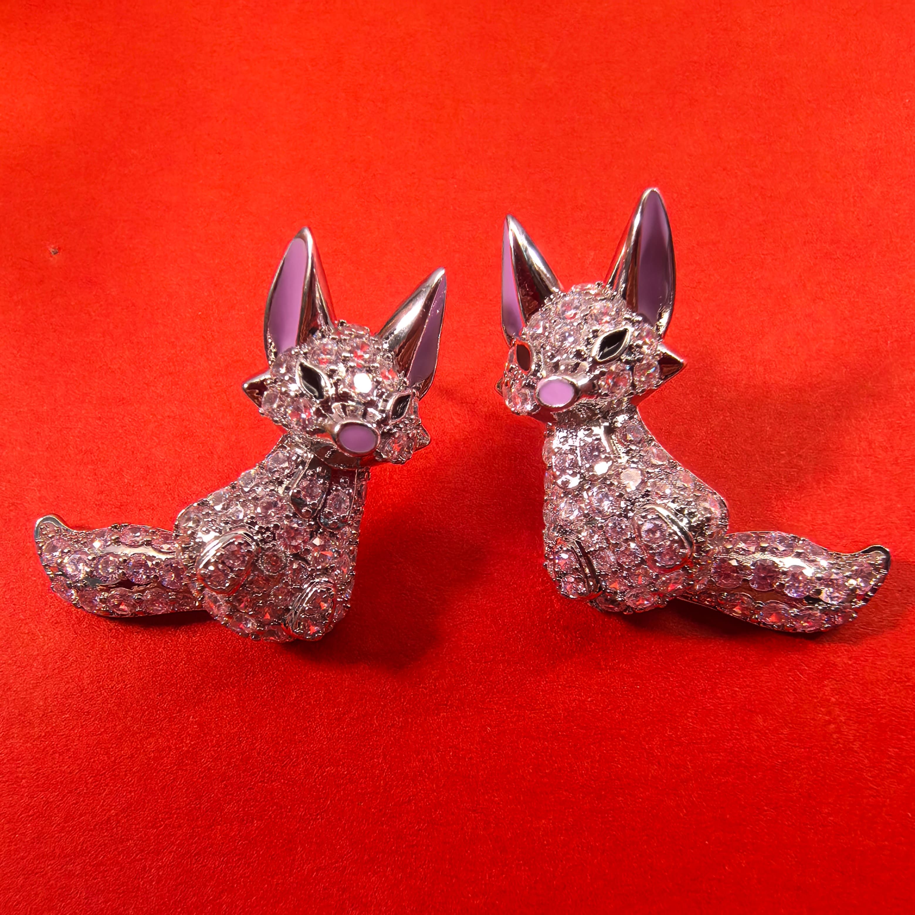 Gorgeous Zircon Earrings- Fox